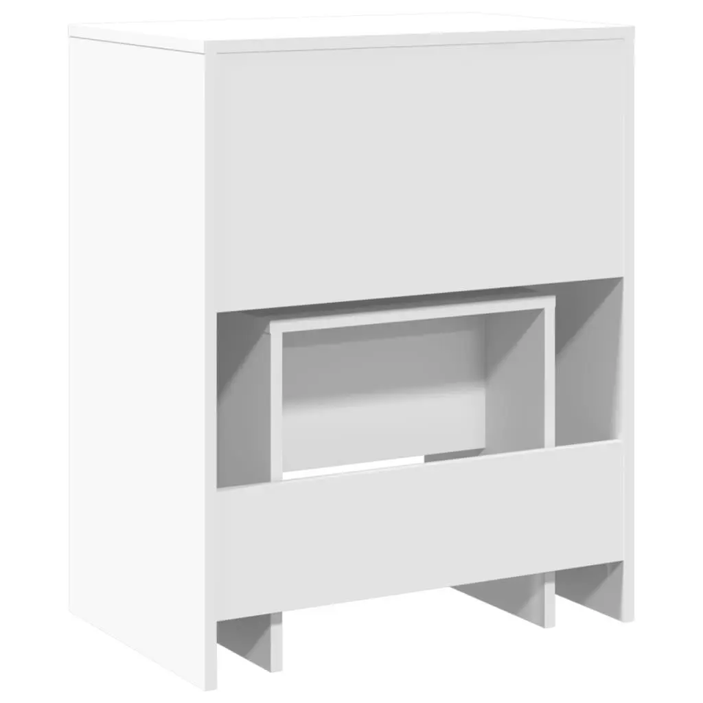 White Dressing Table with Stool and Mirror