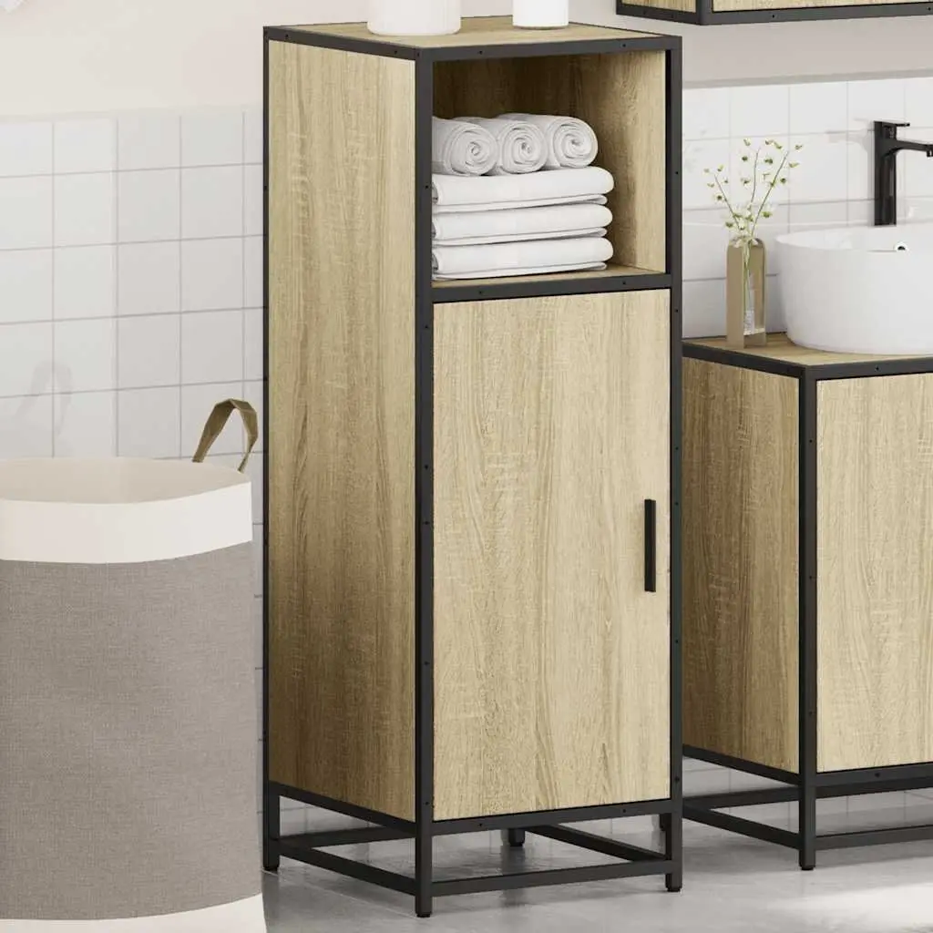 Engineered Wood Bathroom Cabinet, 35x37.5x100 cm