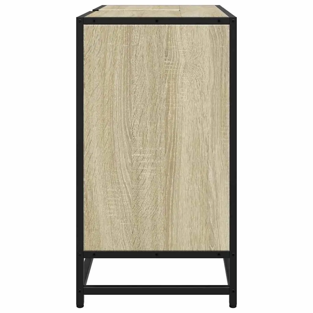Bathroom Sink Cabinet for Bathroom Brown Engineered Wood Vanity 65 x 33 x 60 cm