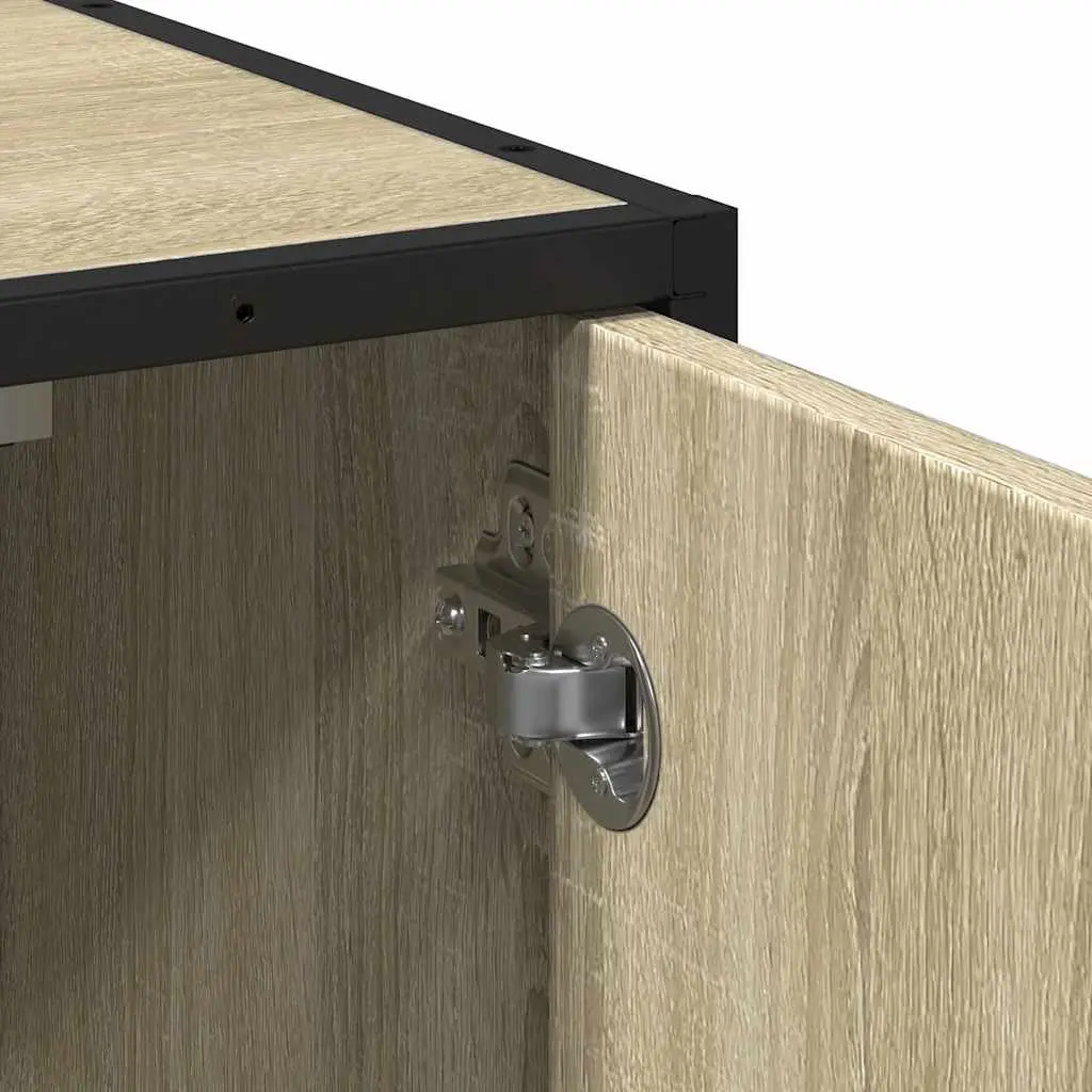 Bathroom Sink Cabinet for Bathroom Brown Engineered Wood Vanity 65 x 33 x 60 cm