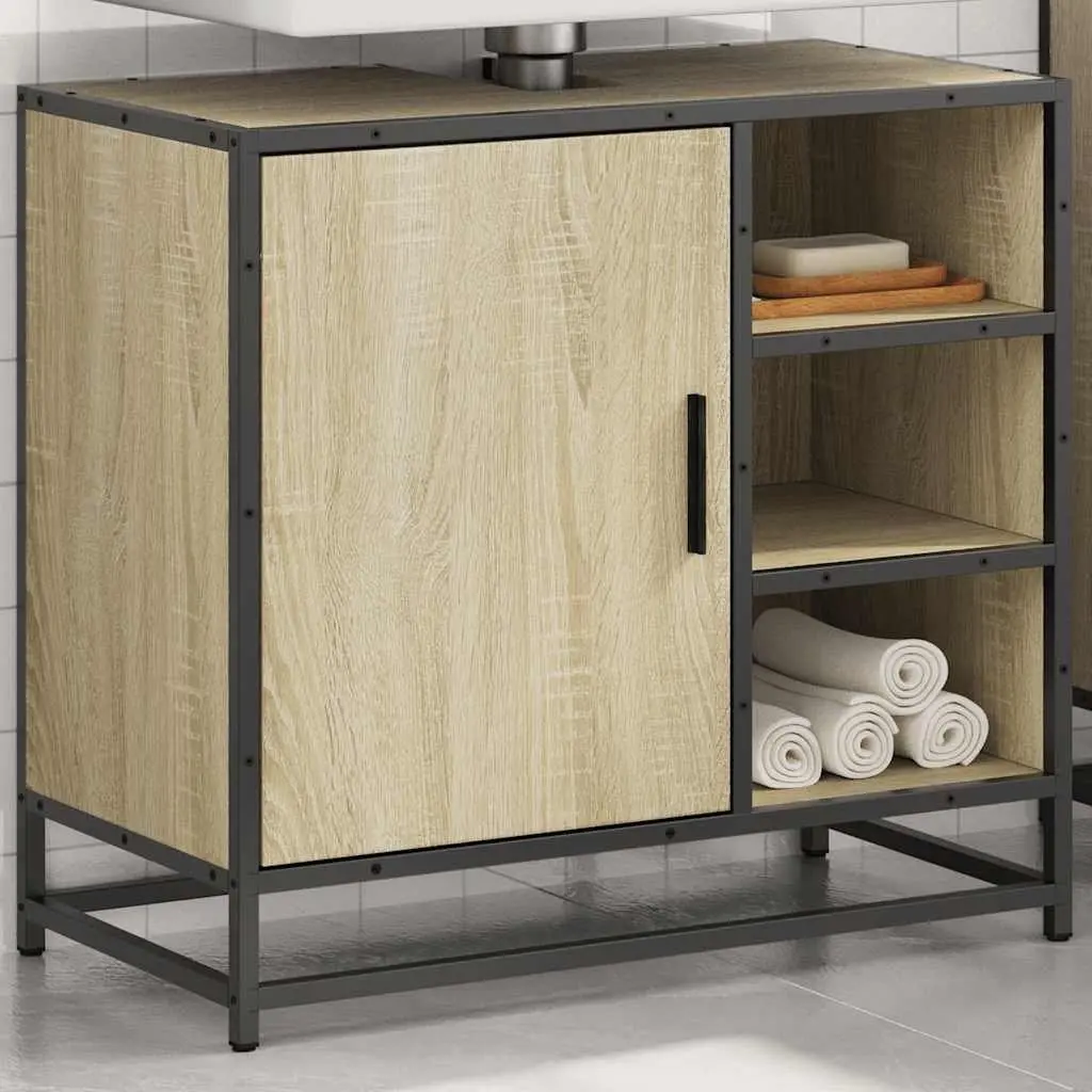 Engineered Wood Bathroom Sink Cabinet Unit