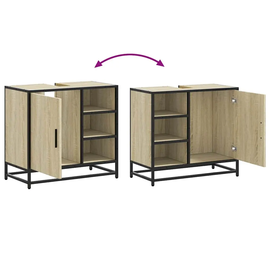 Engineered Wood Bathroom Sink Cabinet Unit