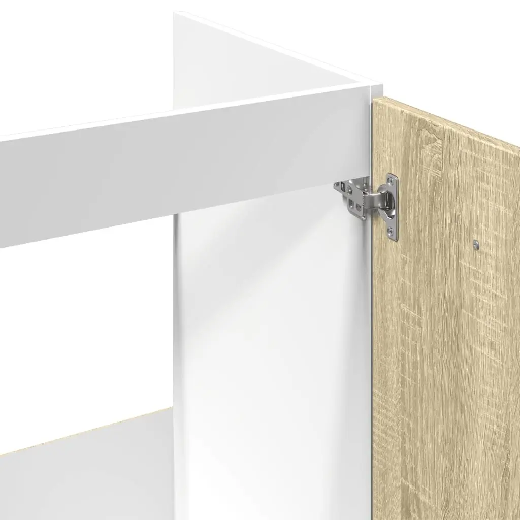 Bottom Kitchen Cabinet Sonoma Oak Engineered Wood Storage Unit 80 x 46 x 81.5 cm