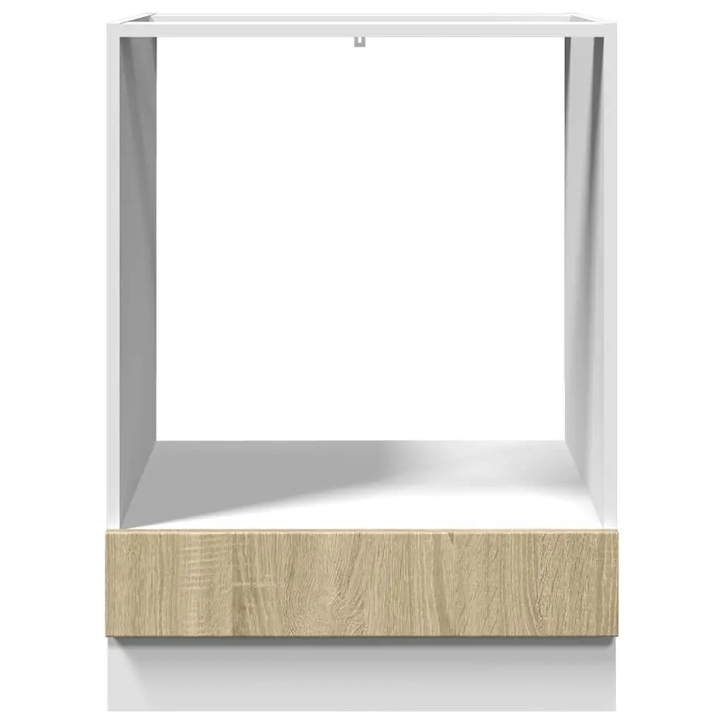 60x46x81.5cm Brown Engineered Wood Oven Storage Unit
