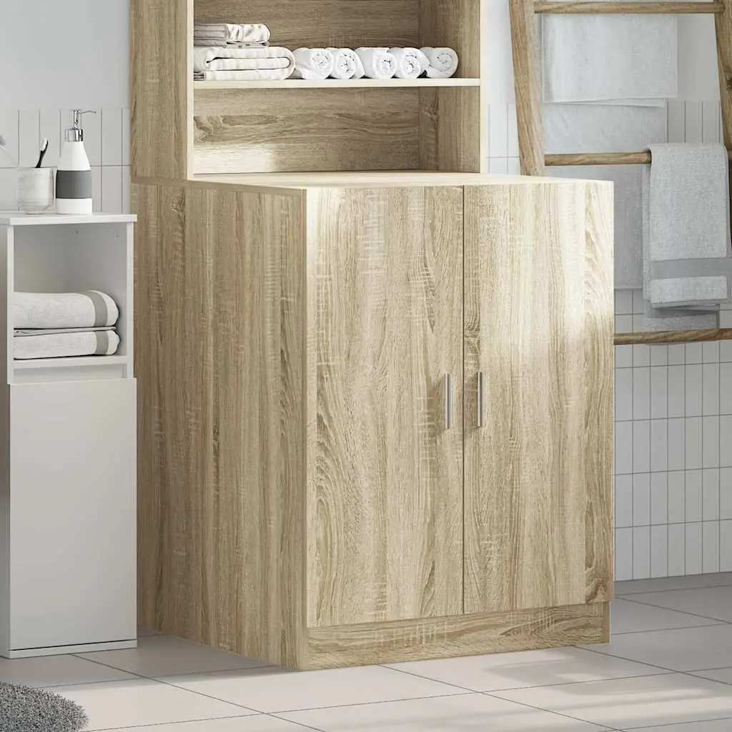 Washing Machine Cabinet Storage Unit Laundry Room Bathroom Organizer 71cm
