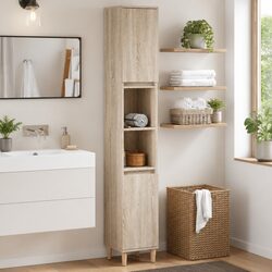 Specifications of Sonoma Oak Bathroom Vanity Cabinet