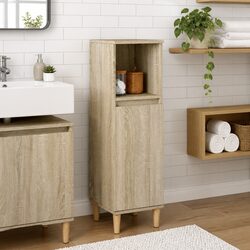 Bathroom Cabinet 30W x 30D x 100H cm in Sonoma Oak