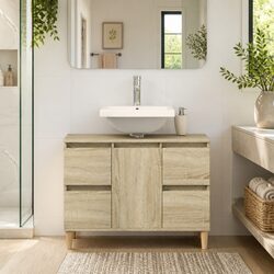 Specifications of 80x33x60cm Brown Sink Cabinet