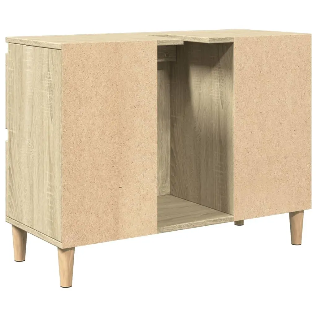 Bathroom Sink Cabinet Brown Vanity Unit 80x33x60cm