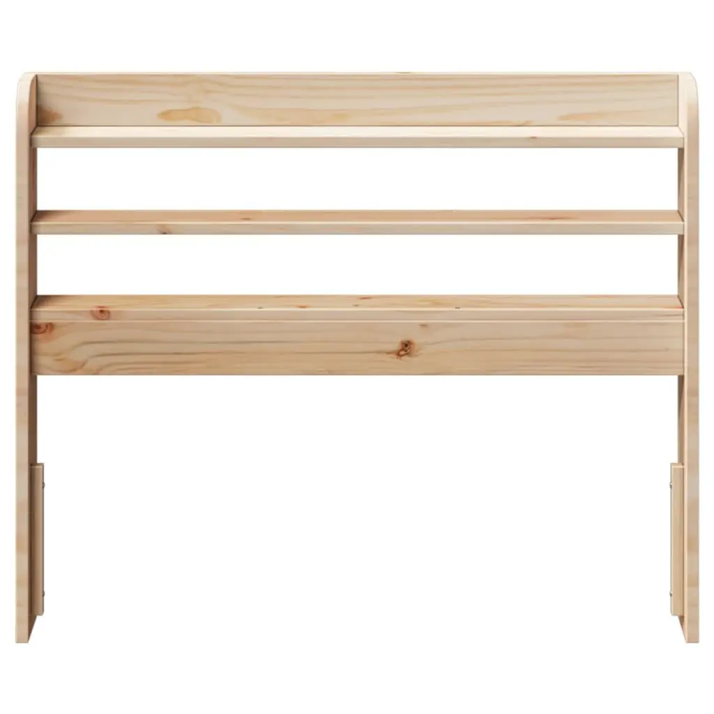 90 cm Brown Solid Pinewood Freestanding Headboard