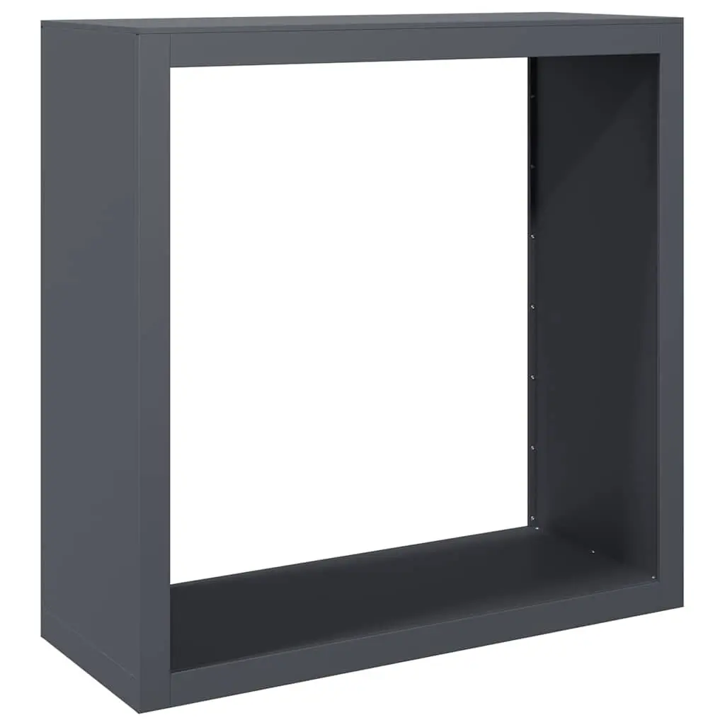Firewood Rack Log Holder Steel Anthracite 100x40x100cm Home Garden