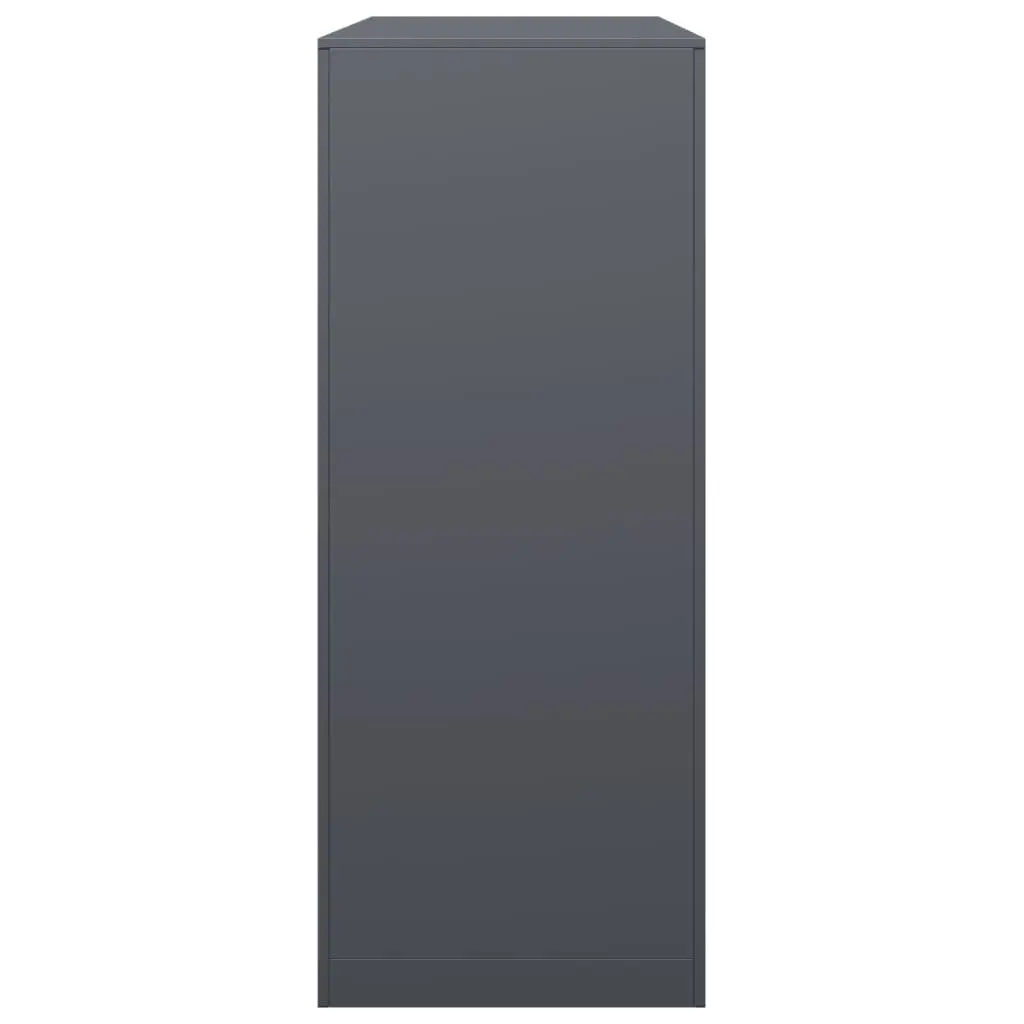 Firewood Rack Log Holder Steel Anthracite 100x40x100cm Home Garden