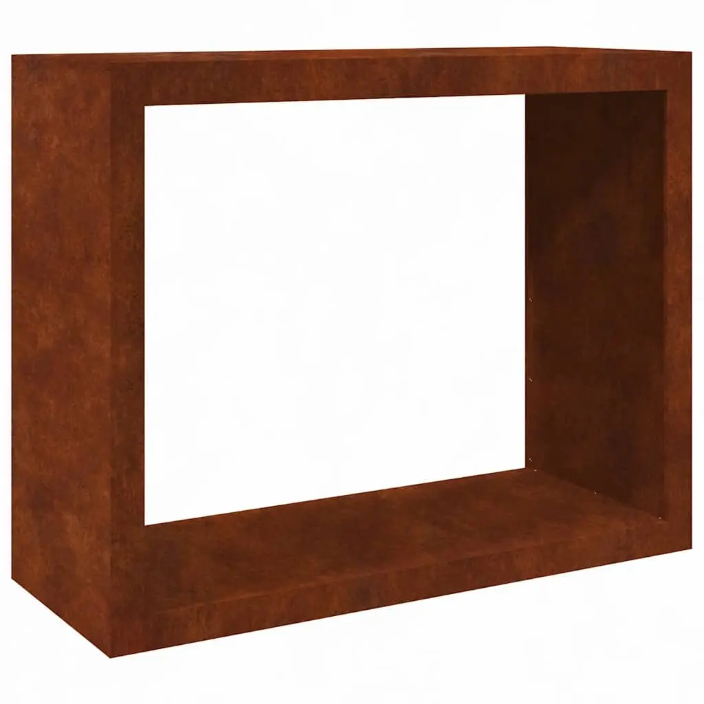 Firewood Rack Log Storage Stand for Fireplace Weathering Steel 100 x 40 x 80 cm