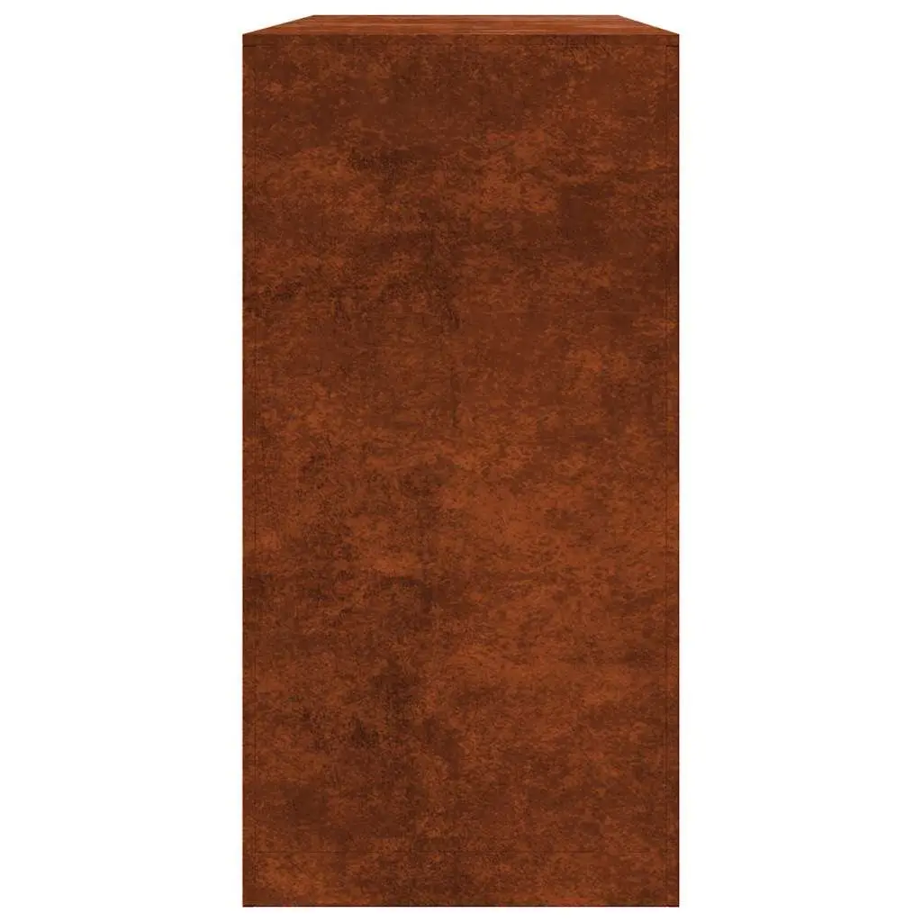 Firewood Rack Log Storage Stand for Fireplace Weathering Steel 100 x 40 x 80 cm