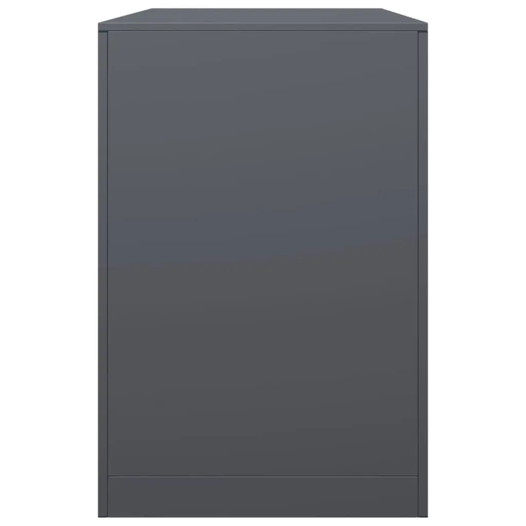 Firewood Rack Anthracite Steel Log Storage Stand 100x40x60cm Fireplace Holder