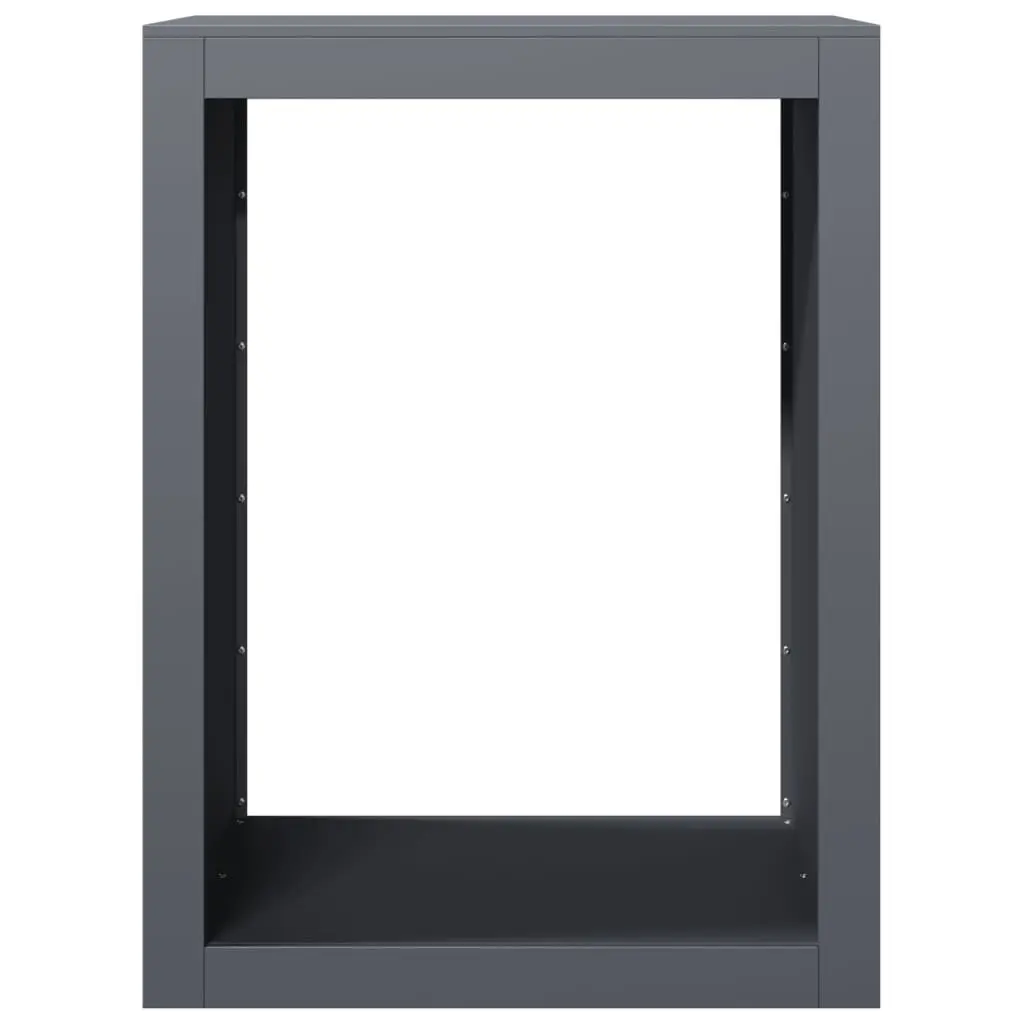 Firewood Rack Log Holder for Fireplace 60x40x80cm Steel Anthracite