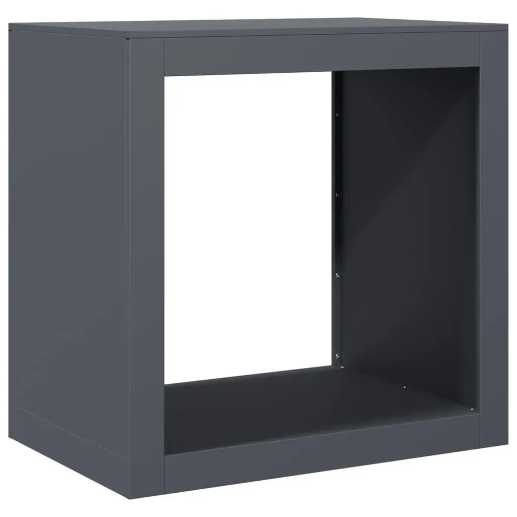 Firewood Rack Anthracite Steel Storage Log Holder Stand Fireplace Wood Organizer