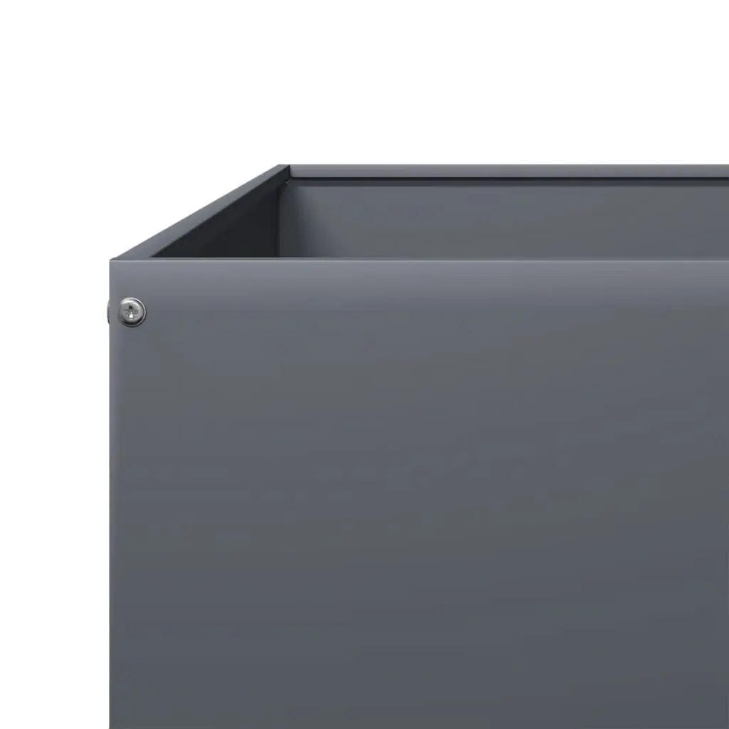 Raised Garden Bed Steel Planter Outdoor 100x100x33.5cm