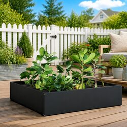 Steel Raised Garden Bed - Anthracite 100x100x41 cm Specifications