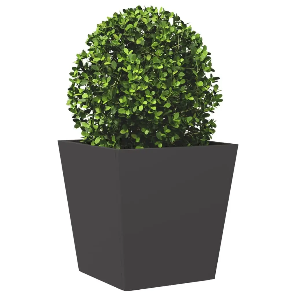Black Steel Garden Planter Box 40x40x40cm