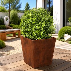 Garden Planter 40x40x40 cm with Weathering Steel Material
