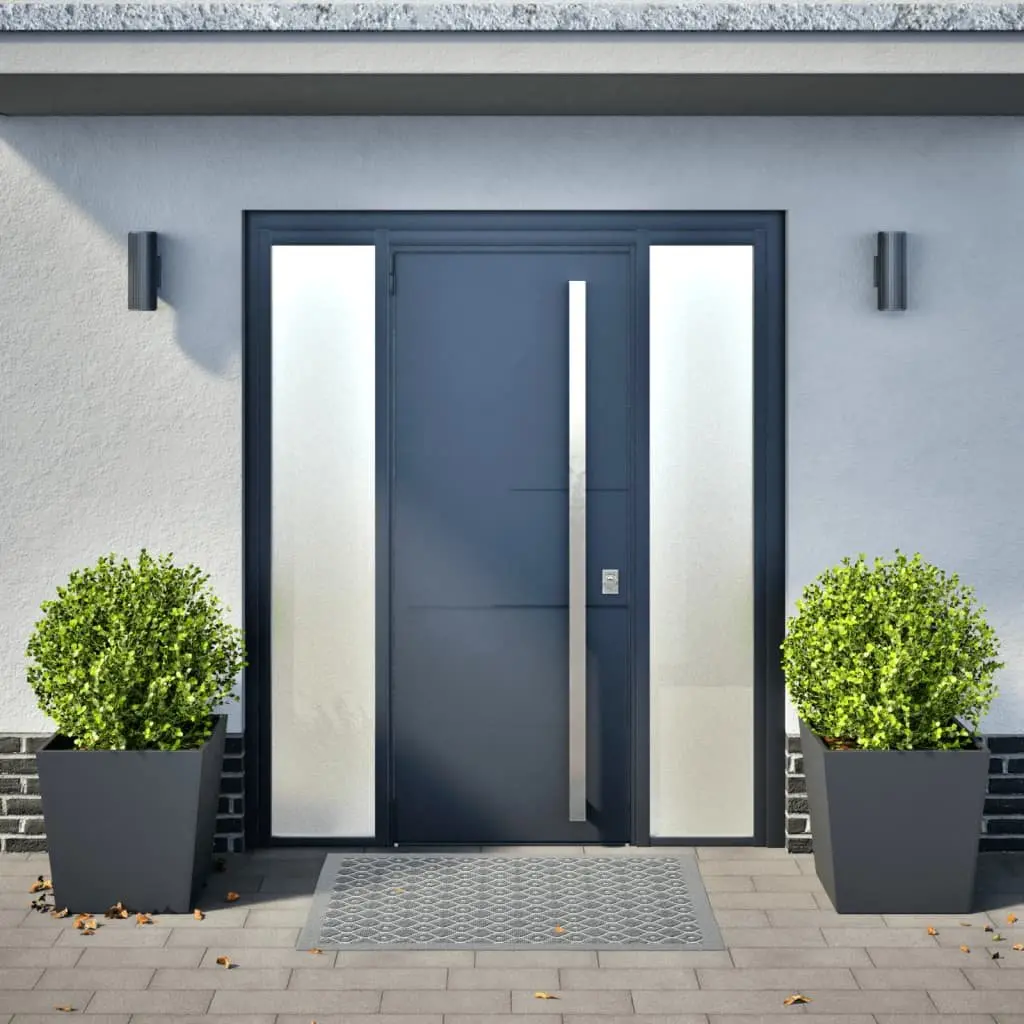 Garden Planters Outdoor 50x50x50 cm Steel Square Anthracite 2 Piece