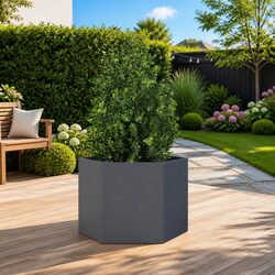 Hexagon Garden Planter: 69 x 60 x 45 cm Steel Raised Bed