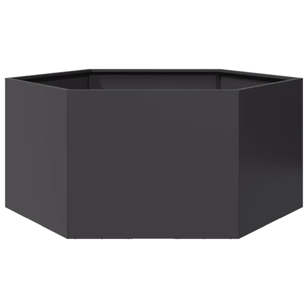 Hexagon-Shaped Garden Planter with Open Bottom