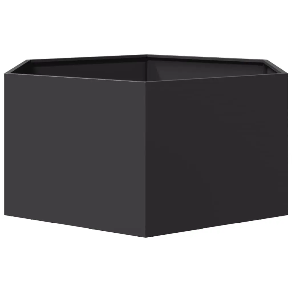 Hexagon-Shaped Garden Planter with Open Bottom