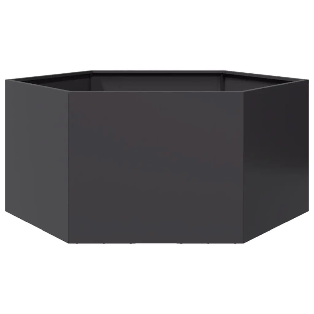 Hexagon-Shaped Garden Planter with Open Bottom