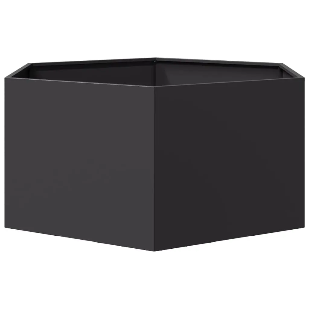 Hexagon-Shaped Garden Planter with Open Bottom
