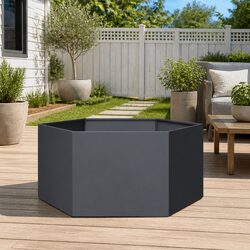 Steel Hexagon Garden Planter – 104L x 90W x 45H cm