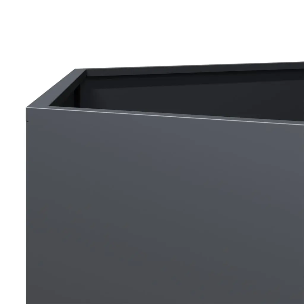 Hexagon Steel Garden Planter Anthracite Outdoor Raised Bed for Flowers and Herbs 138x120x45cm