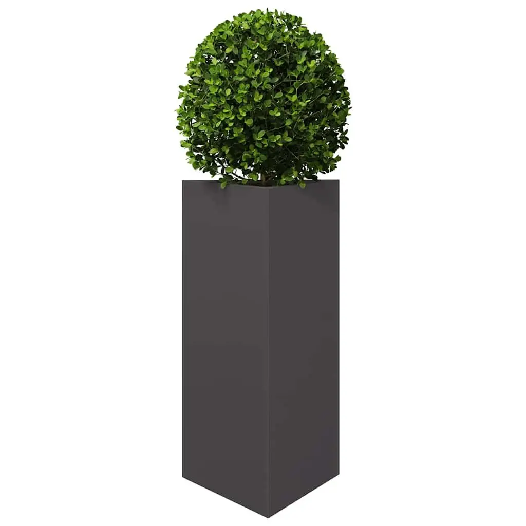 Triangular Black Steel Garden Planter 40x34.5x75cm