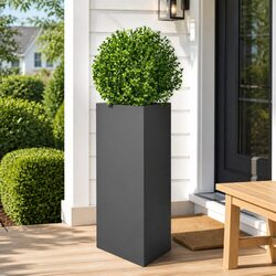 Triangular Steel Garden Planter - 40 x 34.5 x 75 cm