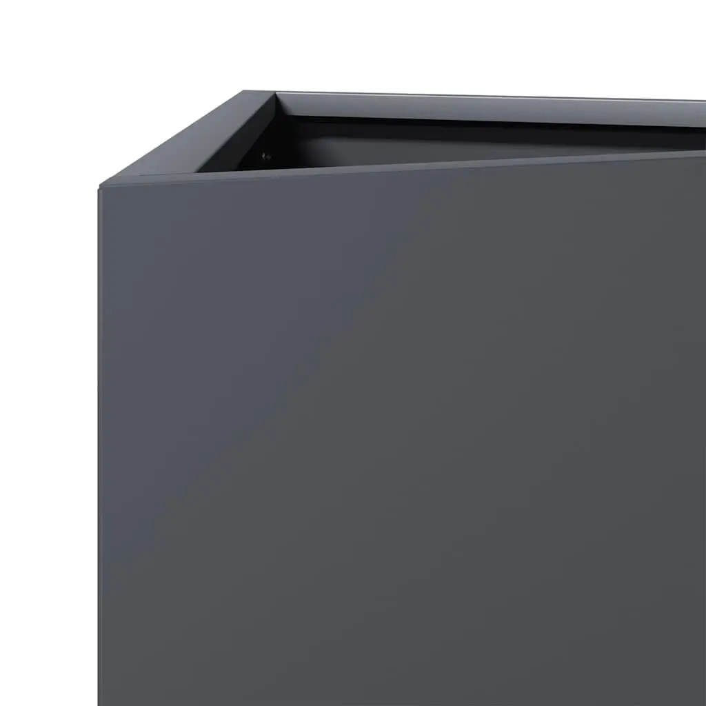 Steel Garden Planter Triangular Outdoor Patio Pot 40 x 34.5 x 75 cm