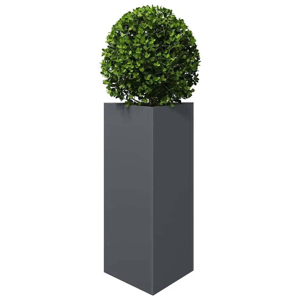 Steel Garden Planter Triangular Outdoor Patio Pot 40 x 34.5 x 75 cm