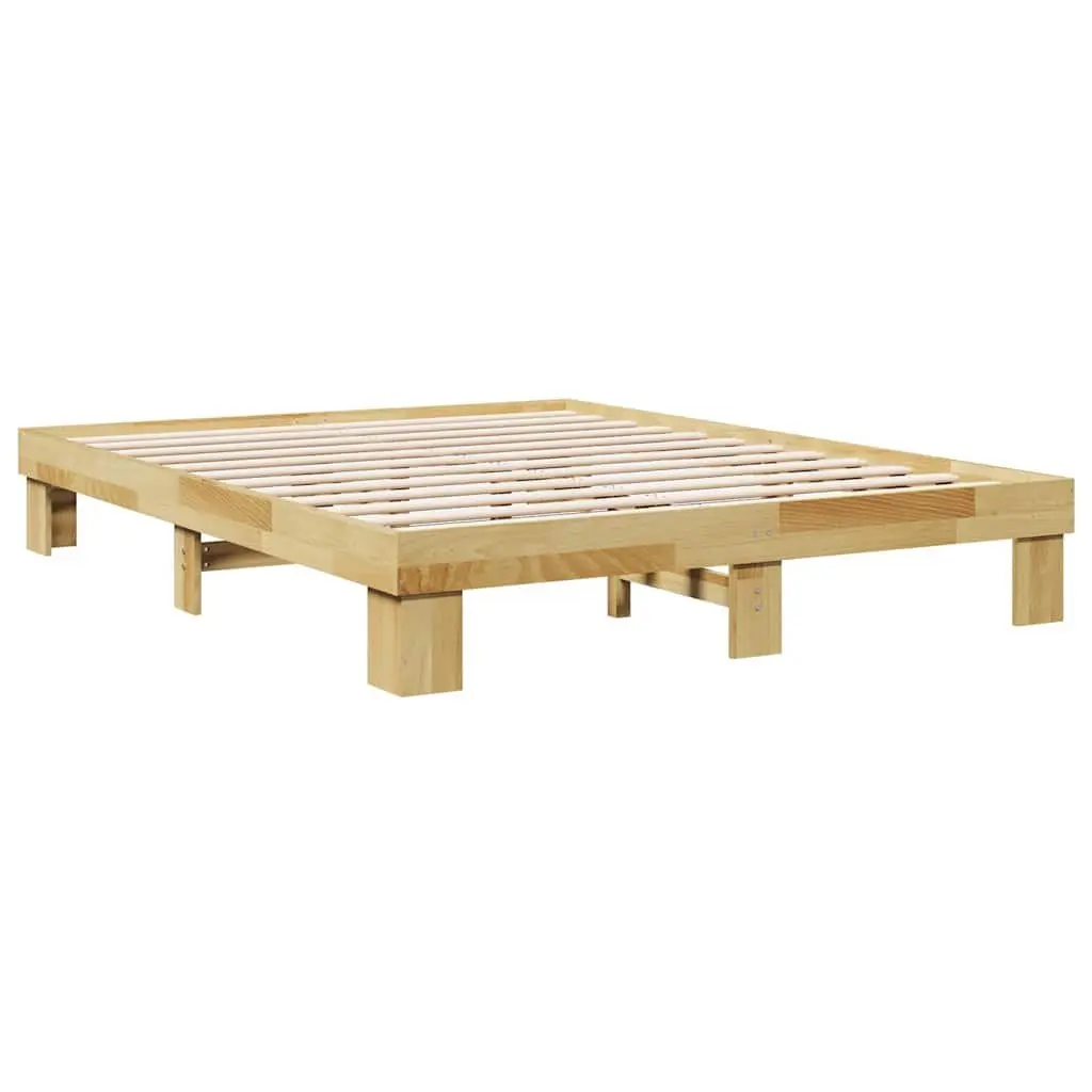 Solid Oak Bed Frame 135x190 cm