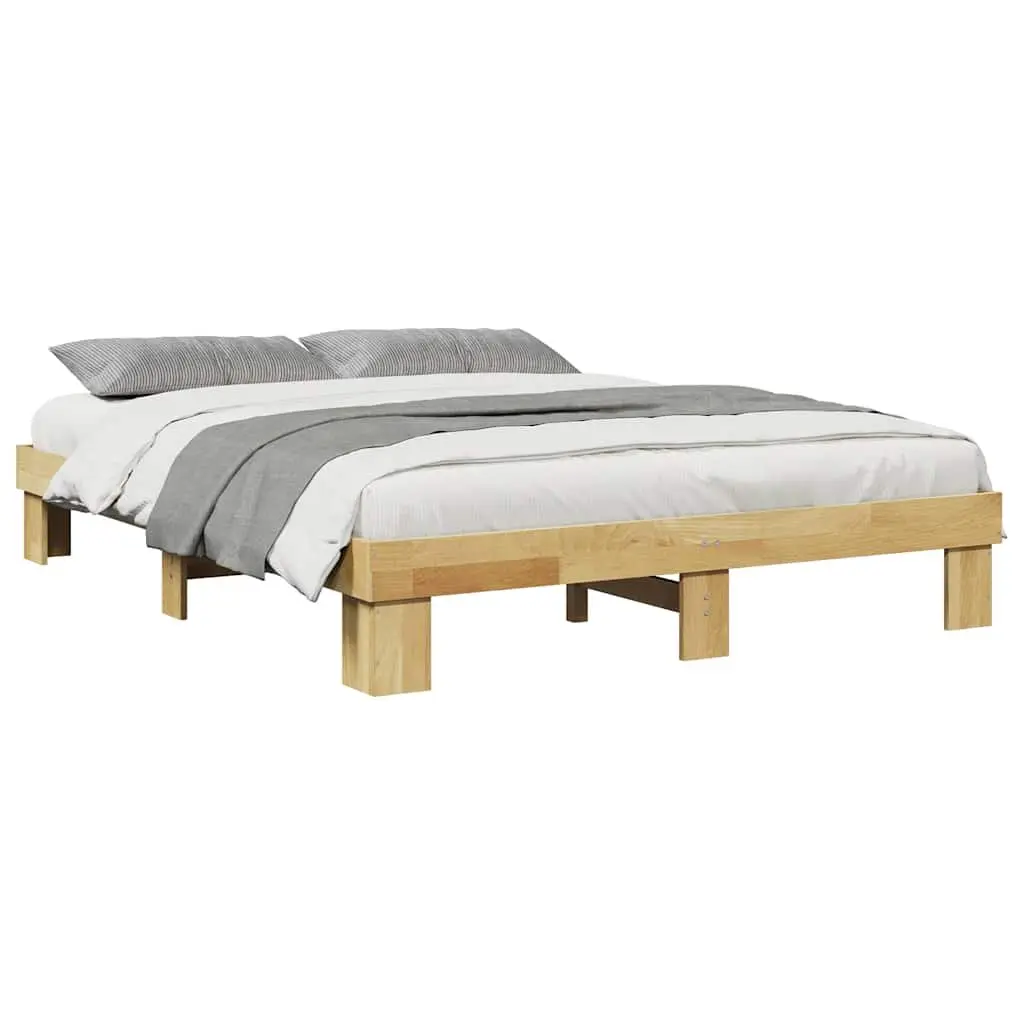 Solid Oak Bed Frame 135x190 cm