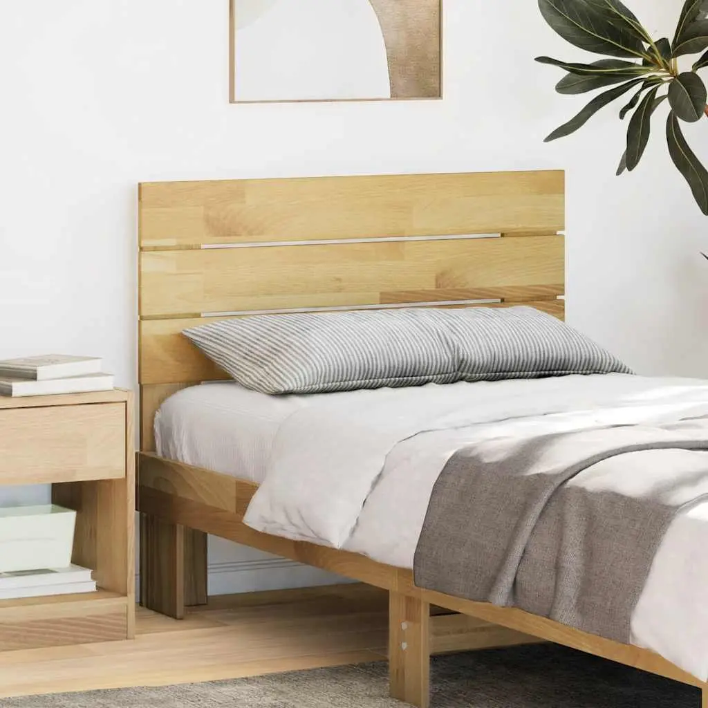 90 cm Brown Solid Wood Headboard