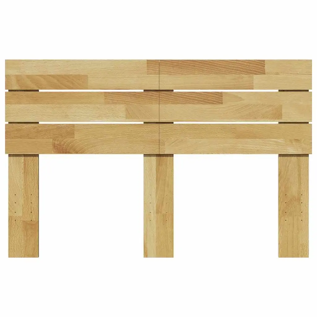 Headboard Bedroom 120 cm Solid Wood Oak Brown Bed Frame Support Backrest