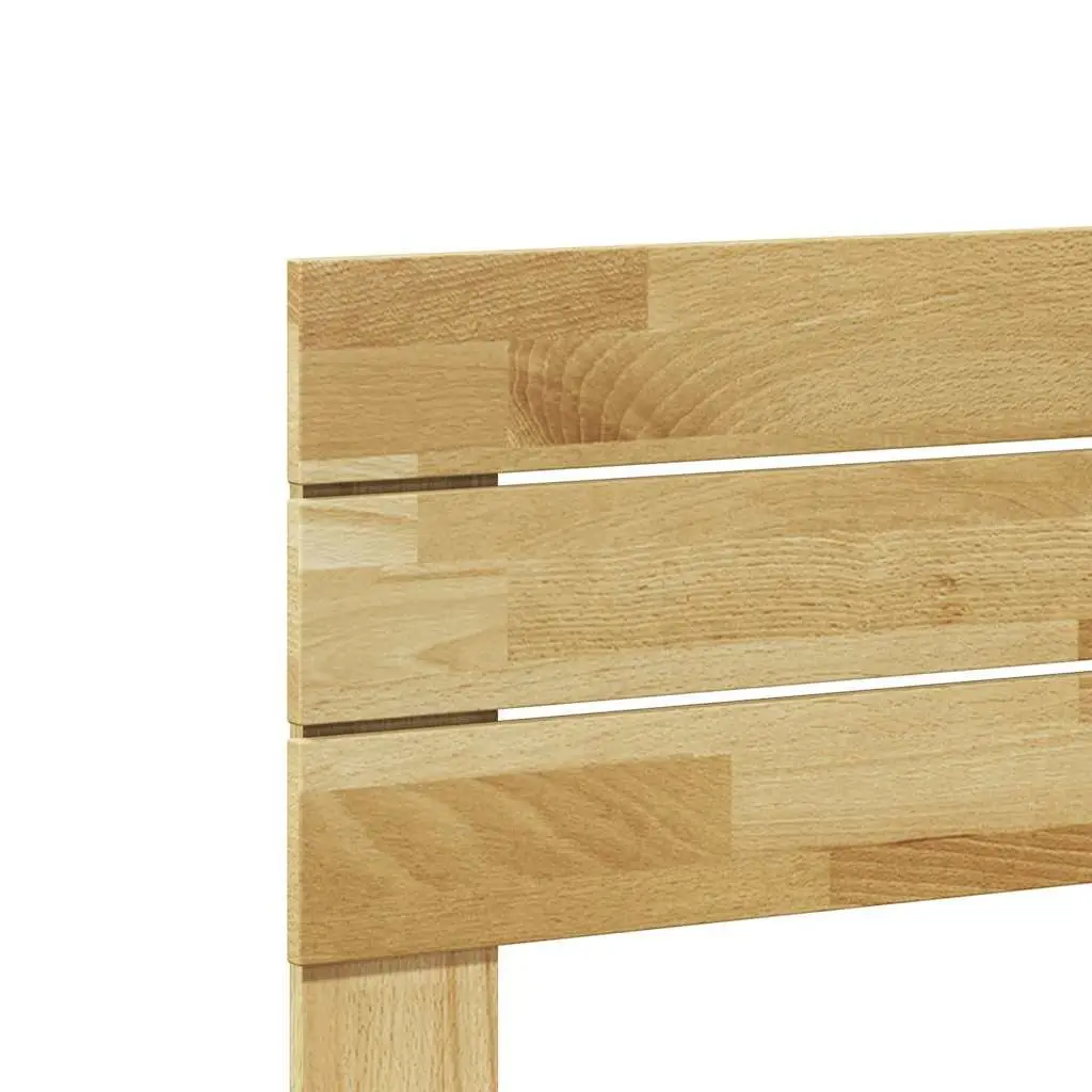 Headboard Bedroom 120 cm Solid Wood Oak Brown Bed Frame Support Backrest