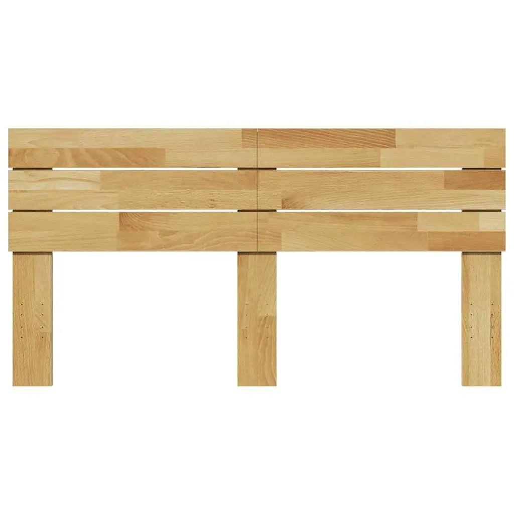 Headboard Bedroom 135 cm Solid Wood Oak Brown