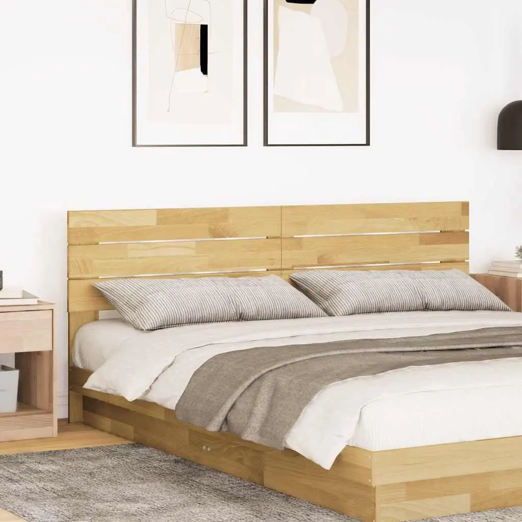 Headboard Bedroom Furniture Solid Wood Oak Brown 180 cm Back Support