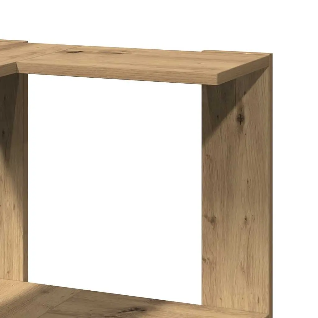 5 Tier Corner Bookcase Engineered Wood Brown 50x50x179cm Shelving Unit for Storage and Display in Compact Spaces