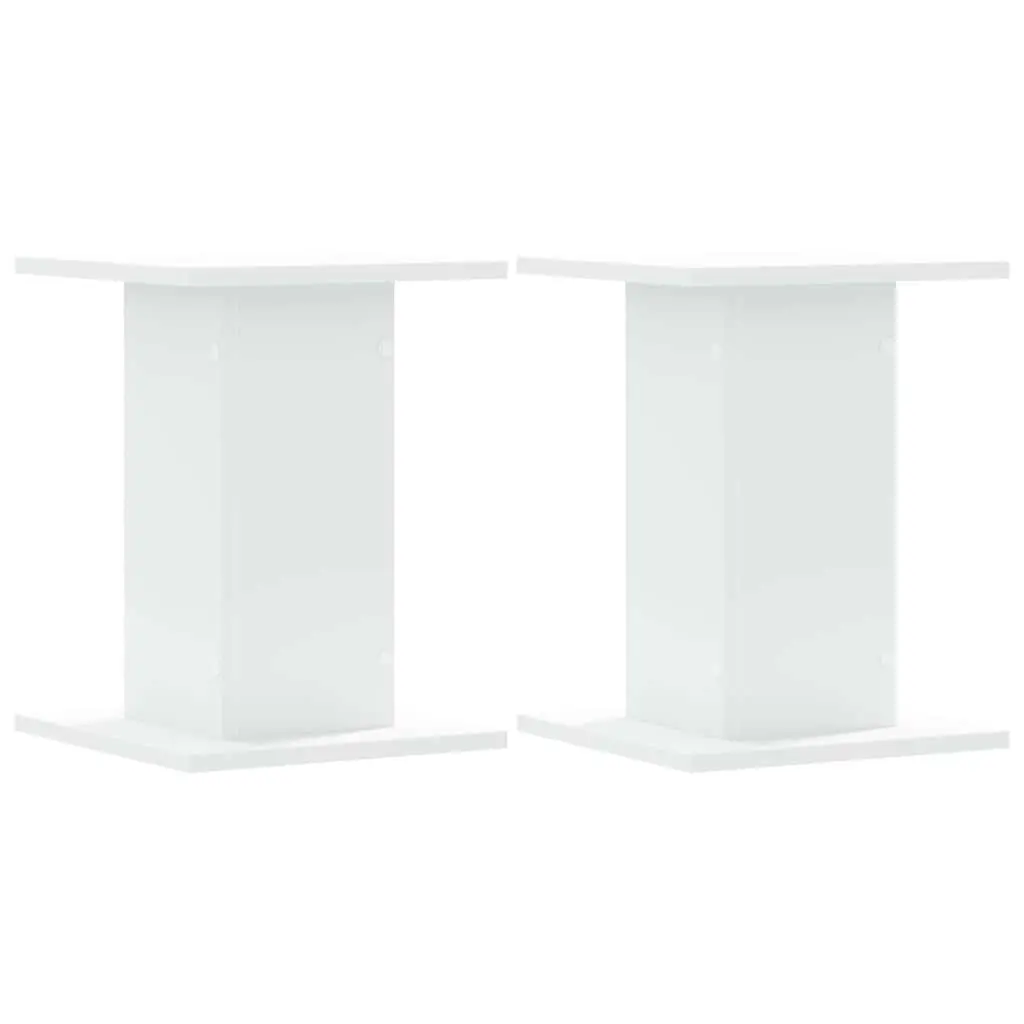 White Speaker Stands Pair 30x30x40 cm