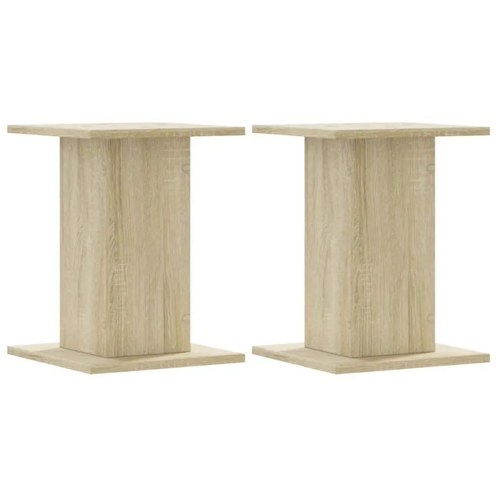 Speaker Stands for Home Entertainment 30x30x40 cm Brown Engineered Wood