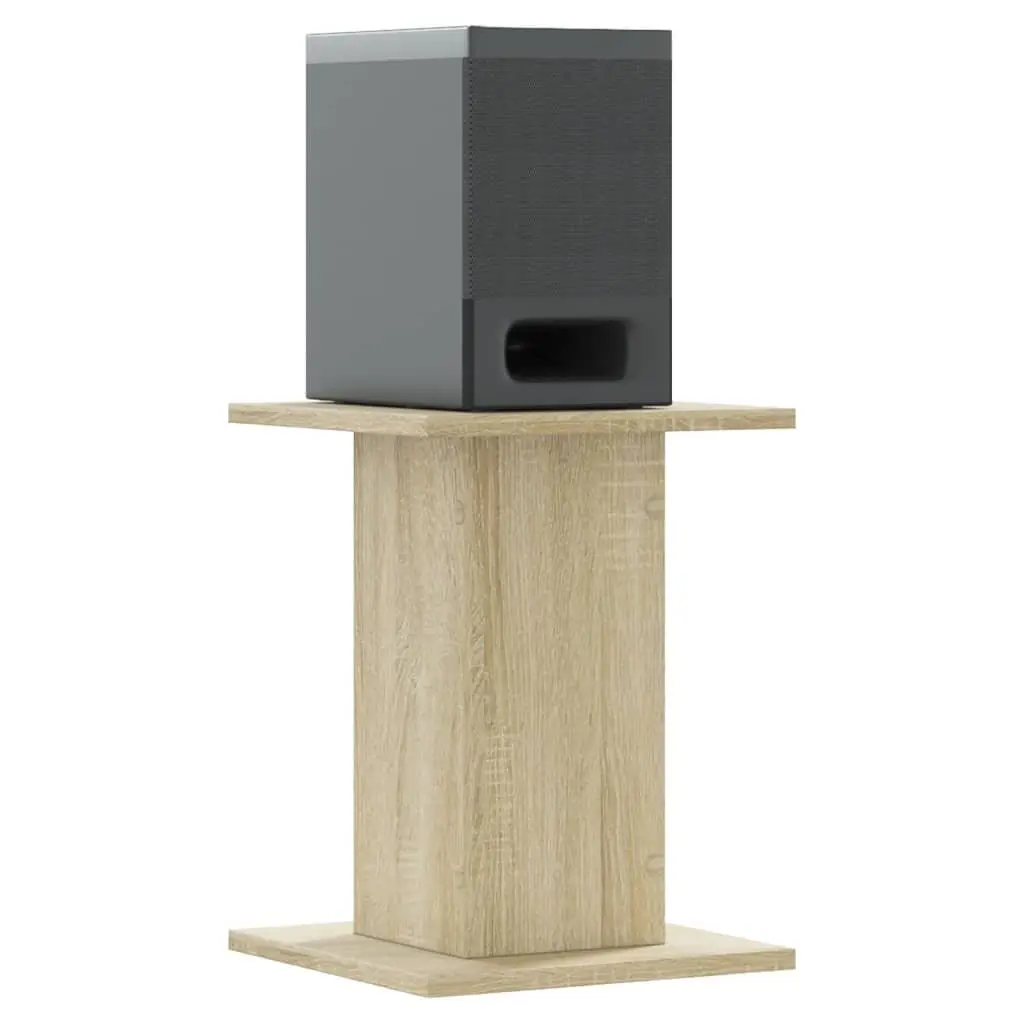 Speaker Stands for Home Entertainment 30x30x40 cm Brown Engineered Wood