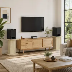 Specifications for Speaker Stands 2 pcs 30x30x60 cm Brown