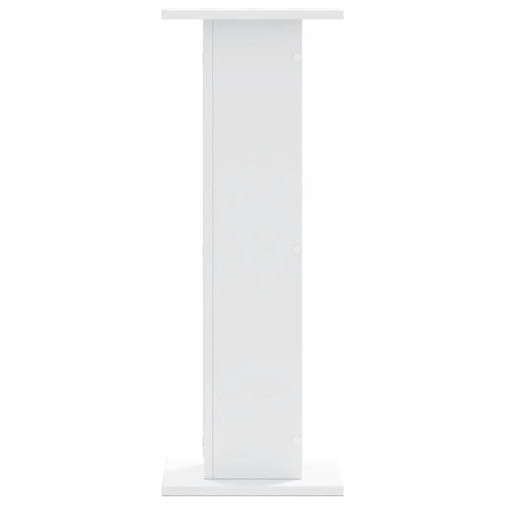 Speaker Stands for Home Entertainment White 30x30x80 cm Engineered Wood 2 Piece